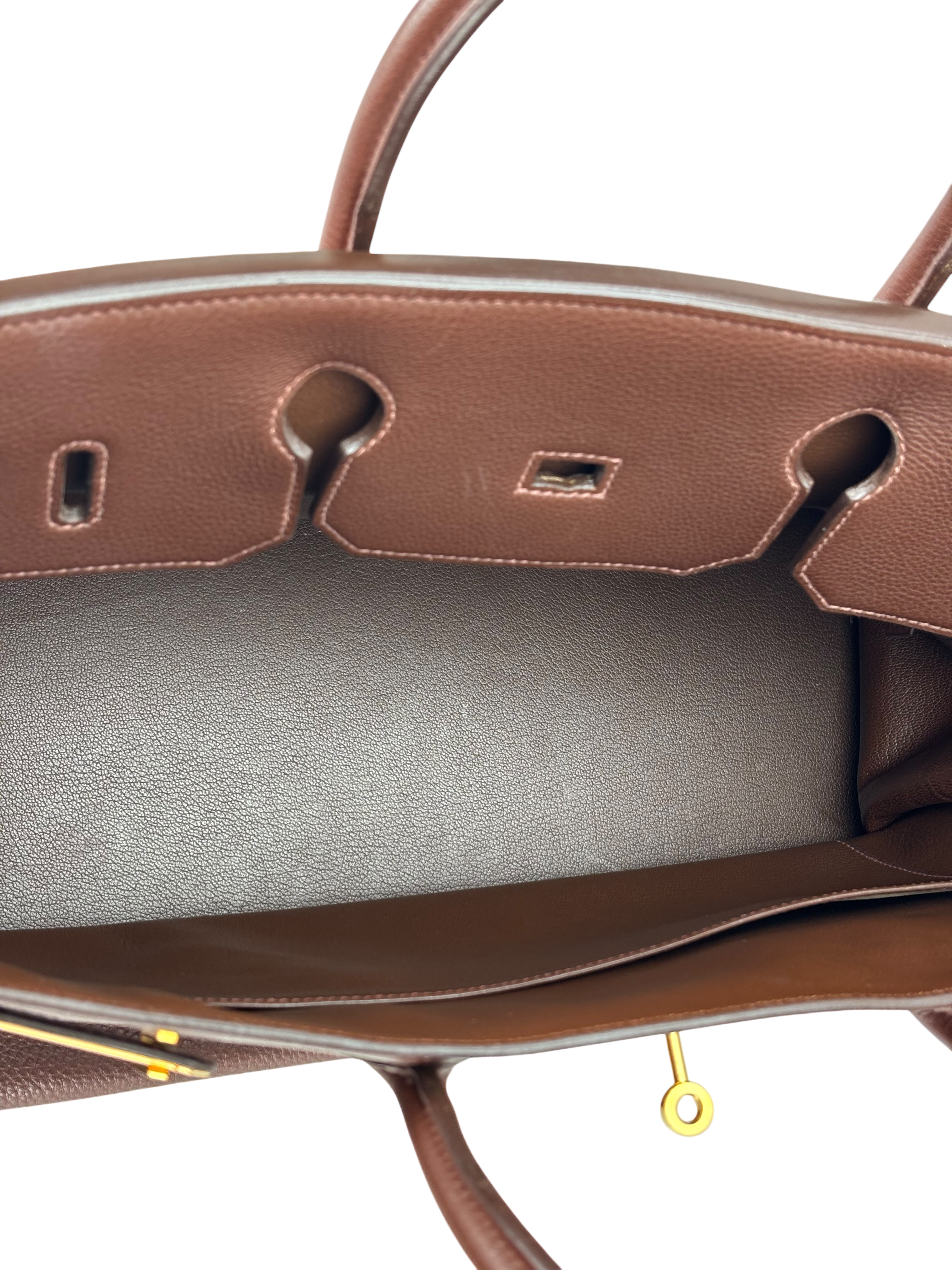 HERMES - Birkin 40 Brown Clemence TC Gold Hardware