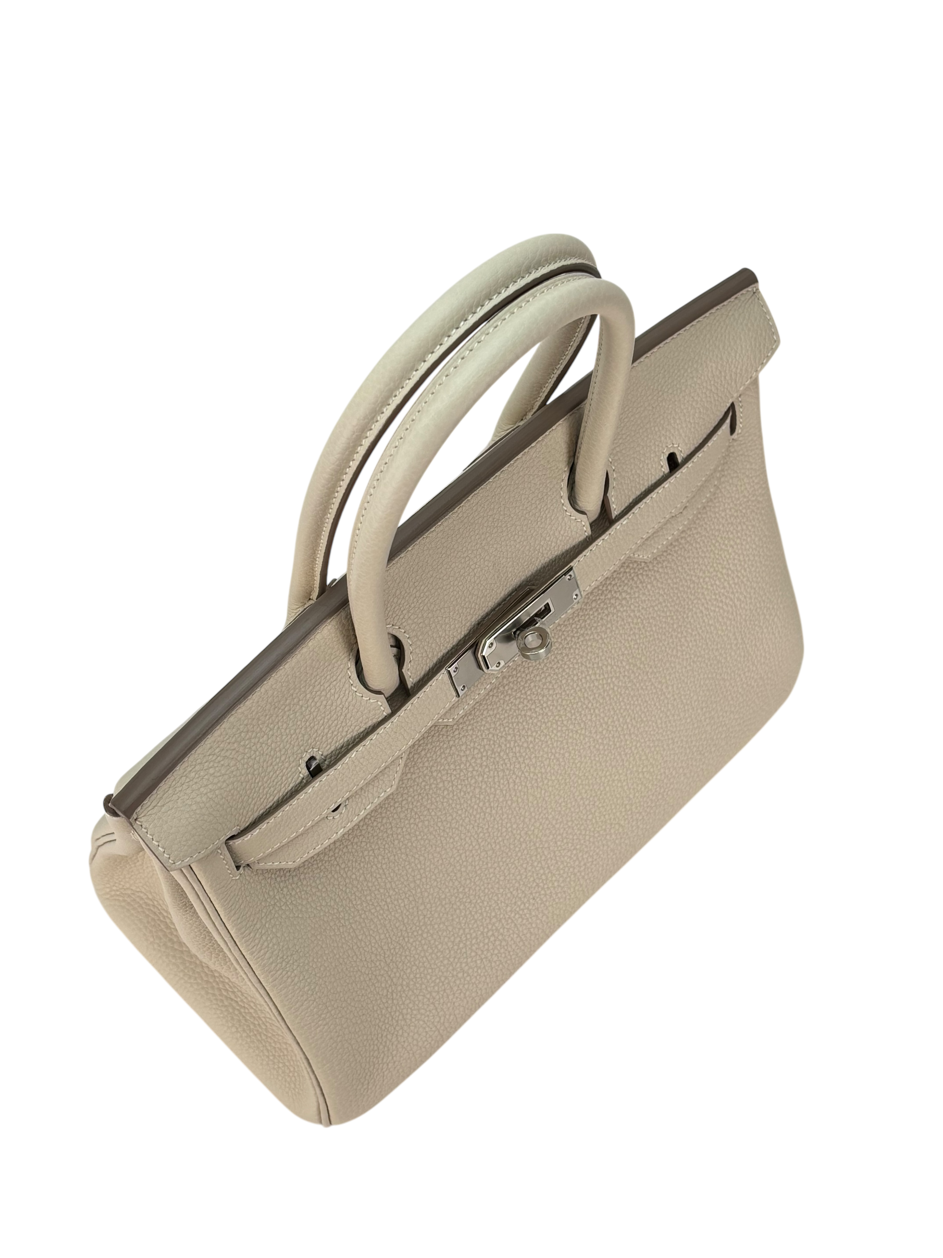 HERMES - Birkin 30 Craie Togo Palladium Hardware 