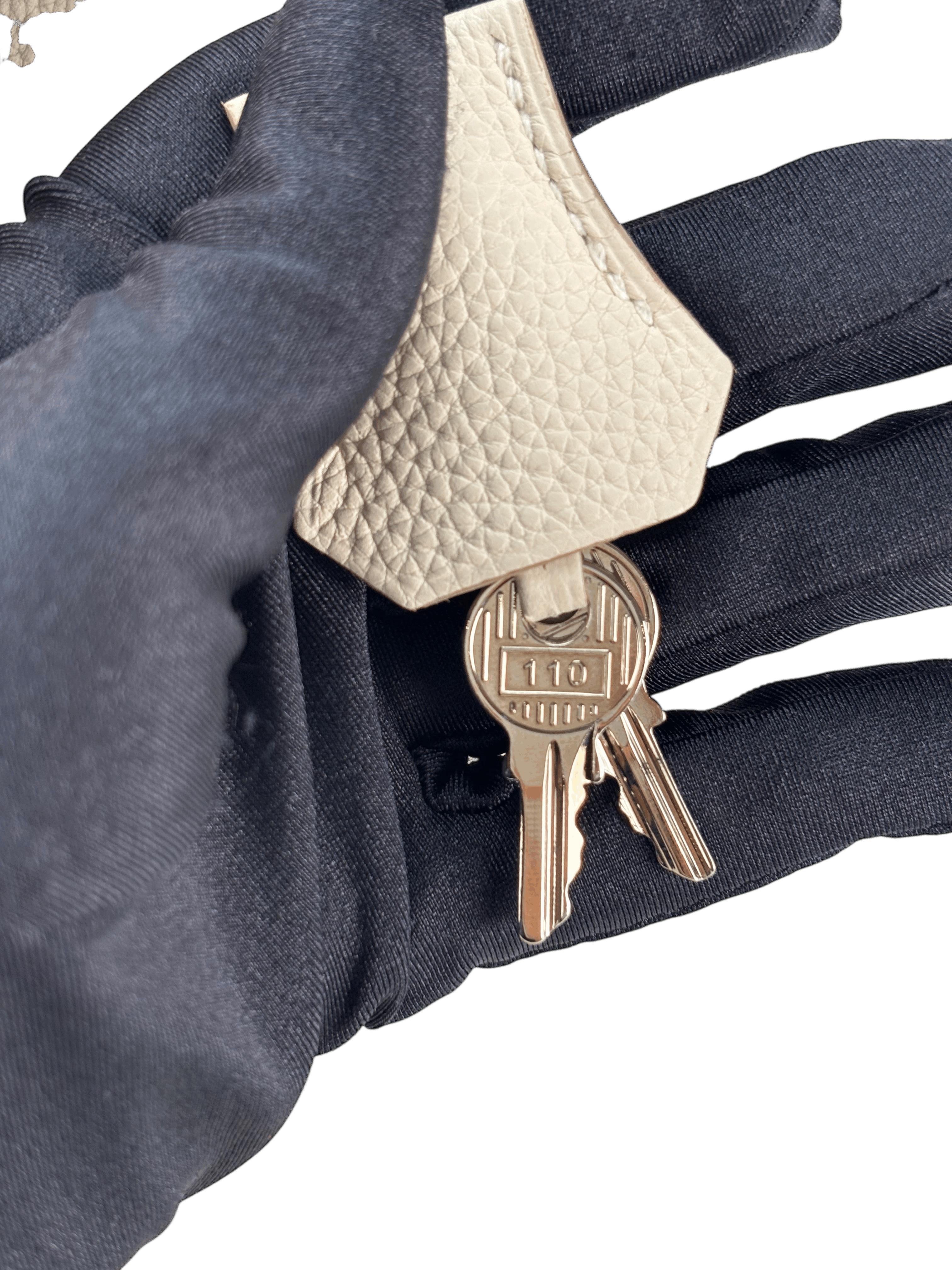 HERMES - Birkin 30 Craie Togo Palladium Hardware 