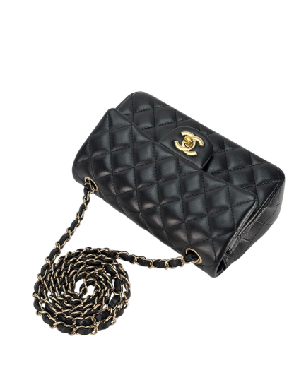 CHANEL - Classic Flap Bag Black Lambskin Gold Hardware（CF20）
