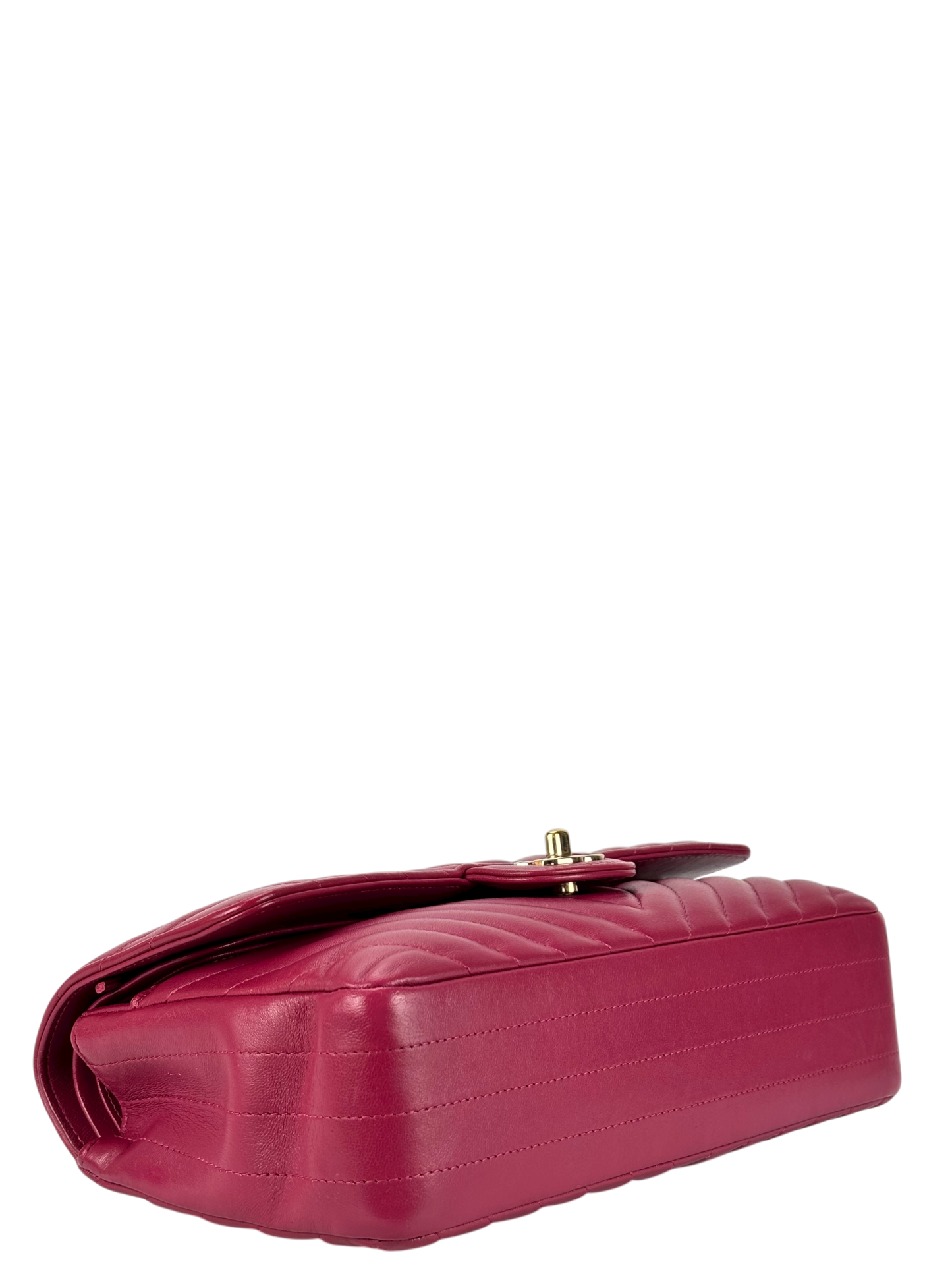 CHANEL - Classic Double Flap Bag Lambskin V-Stitch（CF25）