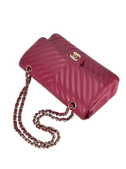 CHANEL - Classic Double Flap Bag Lambskin V-Stitch（CF25）