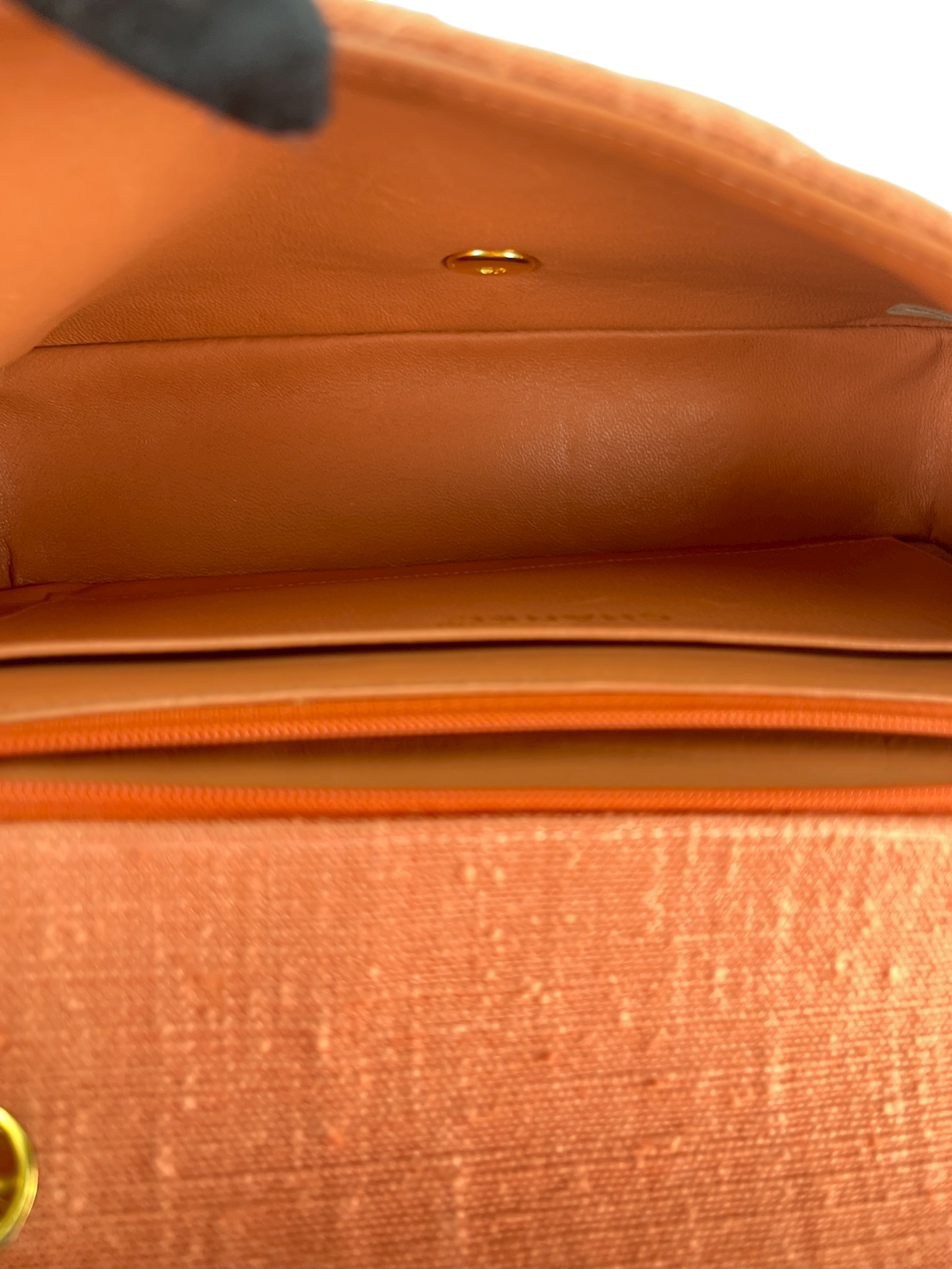 CHANEL - Pink Linen Diana Chain Shoulder Bag