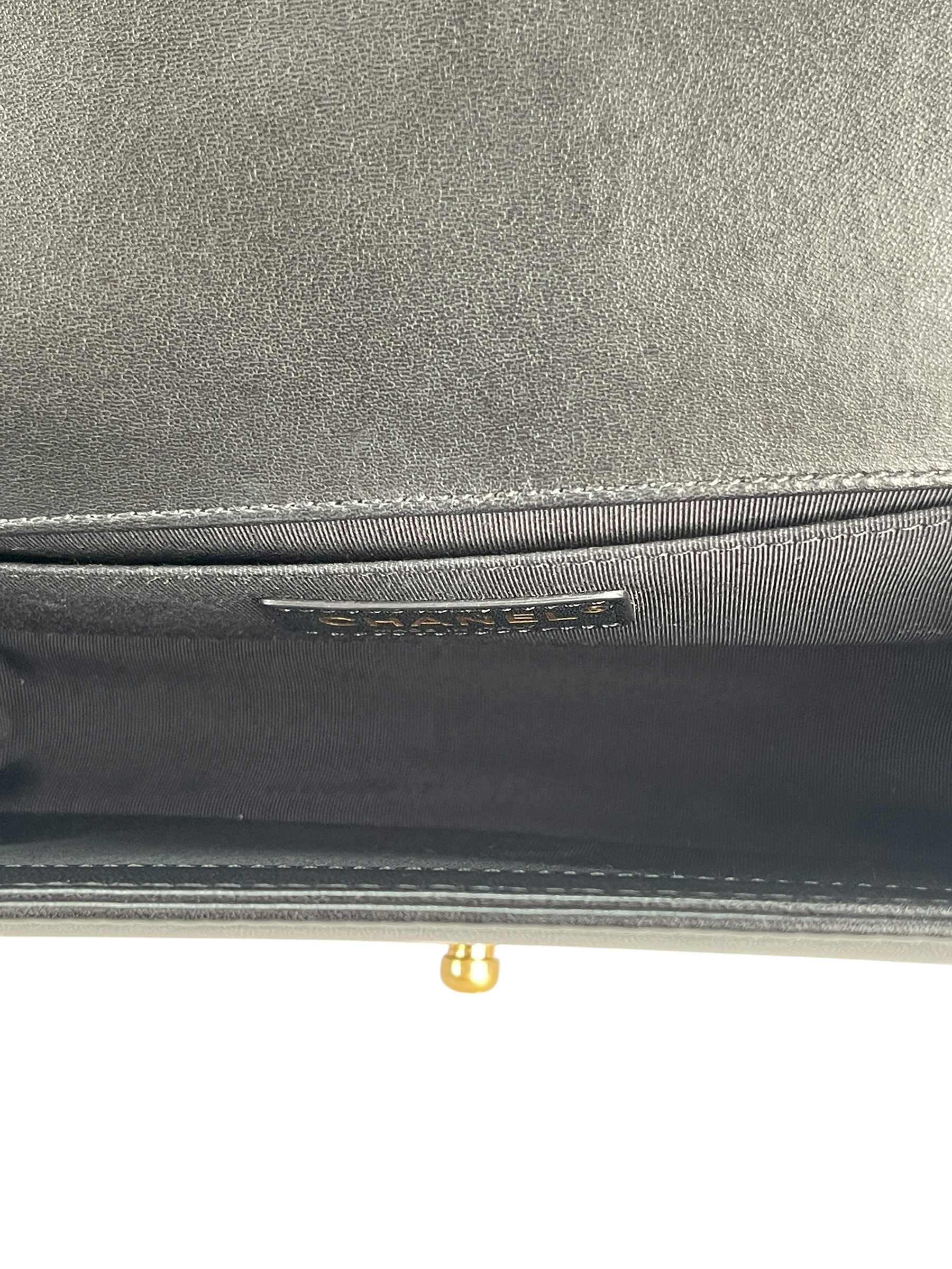 CHANEL - Boy Flap Bag Tweed Lambskin Black Gold Hardware