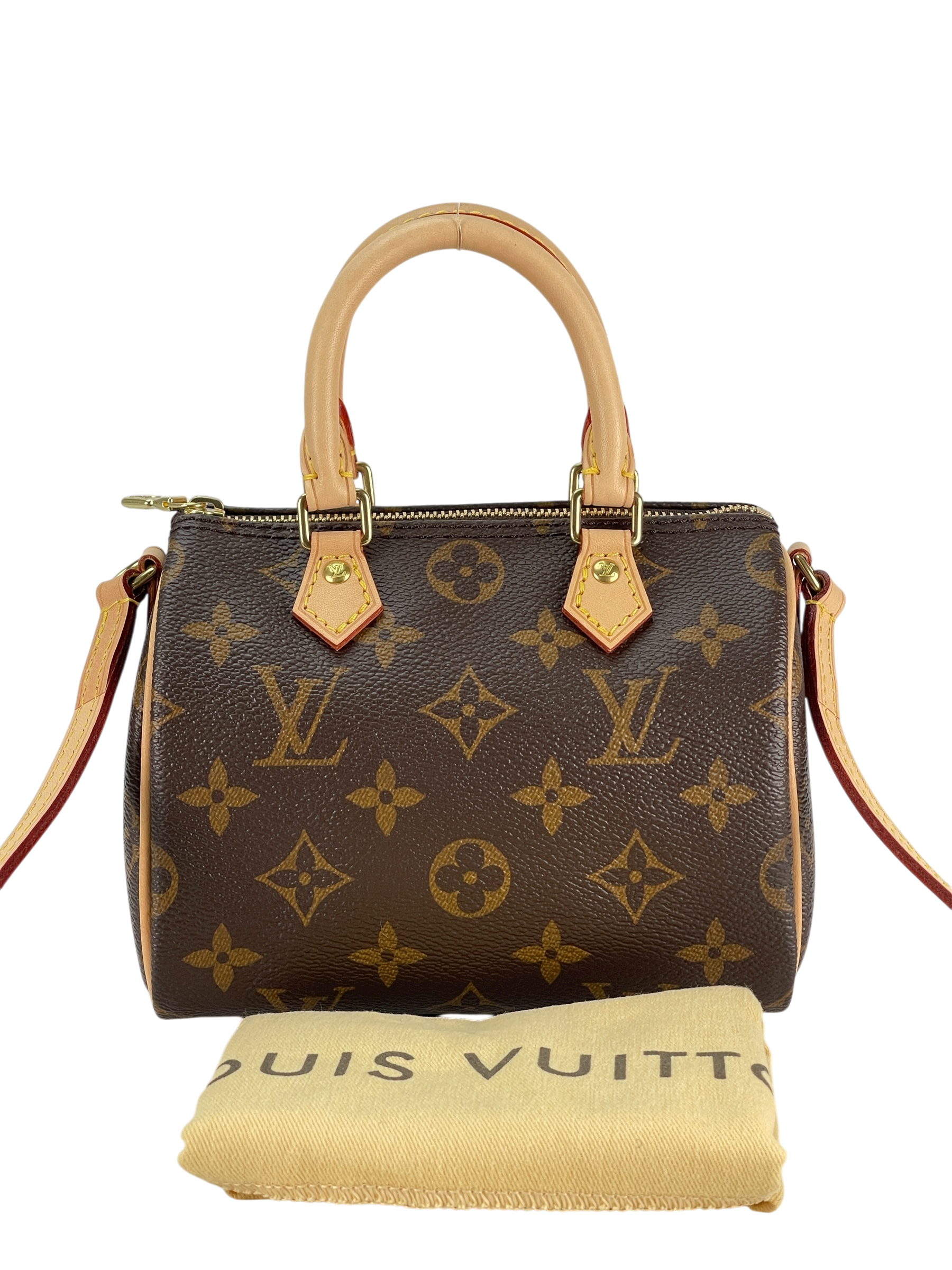 LOUIS VUITTON - Monogram Nano Speedy Shoulder Bag