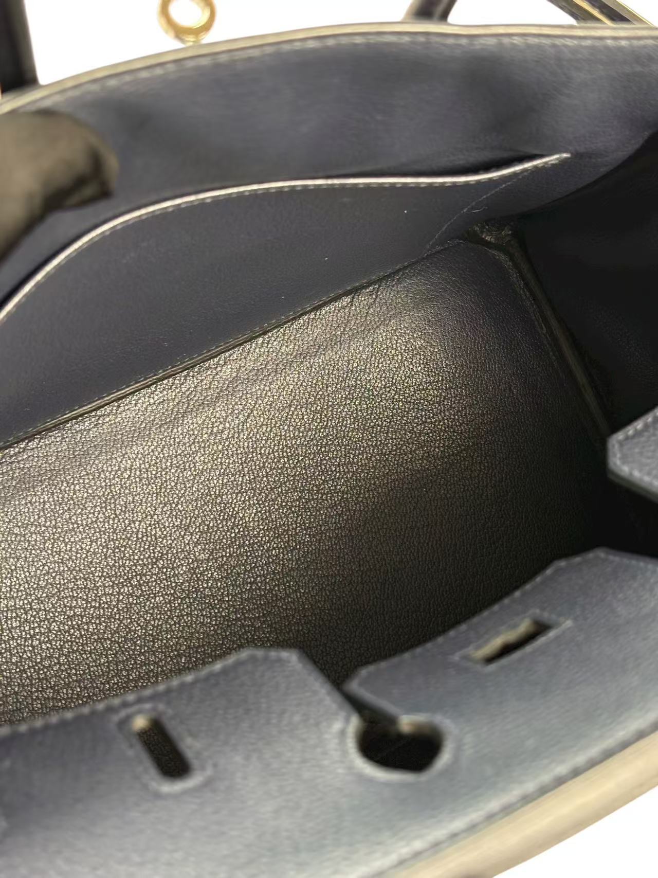 HERMES - Birkin 25 Bleu Nuit（2Z）Togo Palladium Hardware 