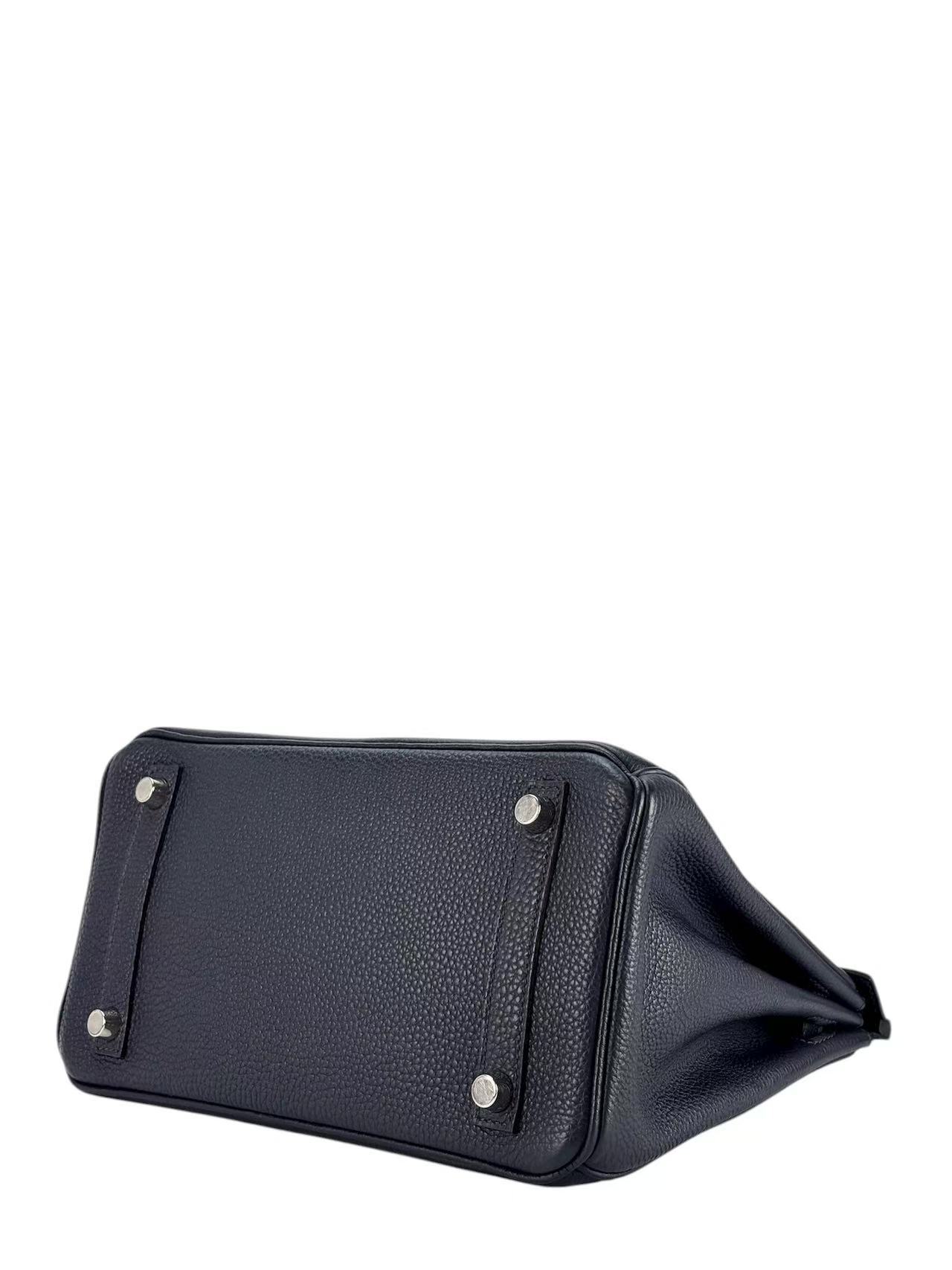 HERMES - Birkin 25 Bleu Nuit（2Z）Togo Palladium Hardware 