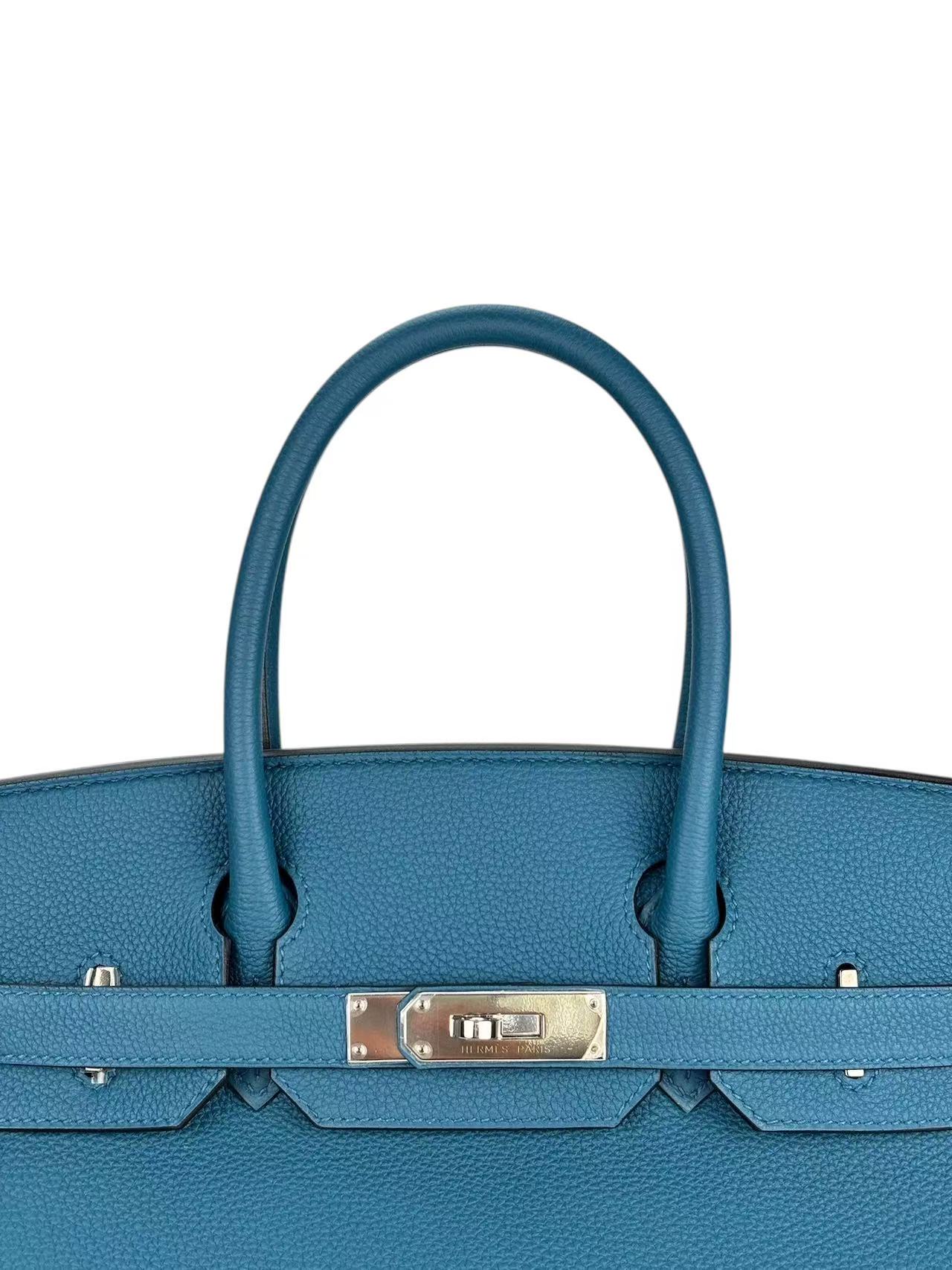 HERMES - Birkin 30 Vert Bosphore（W0）Togo Palladium Hardware 