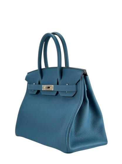 HERMES - Birkin 30 Vert Bosphore（W0）Togo Palladium Hardware 