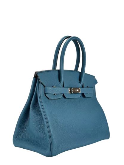 HERMES - Birkin 30 Vert Bosphore（W0）Togo Palladium Hardware 