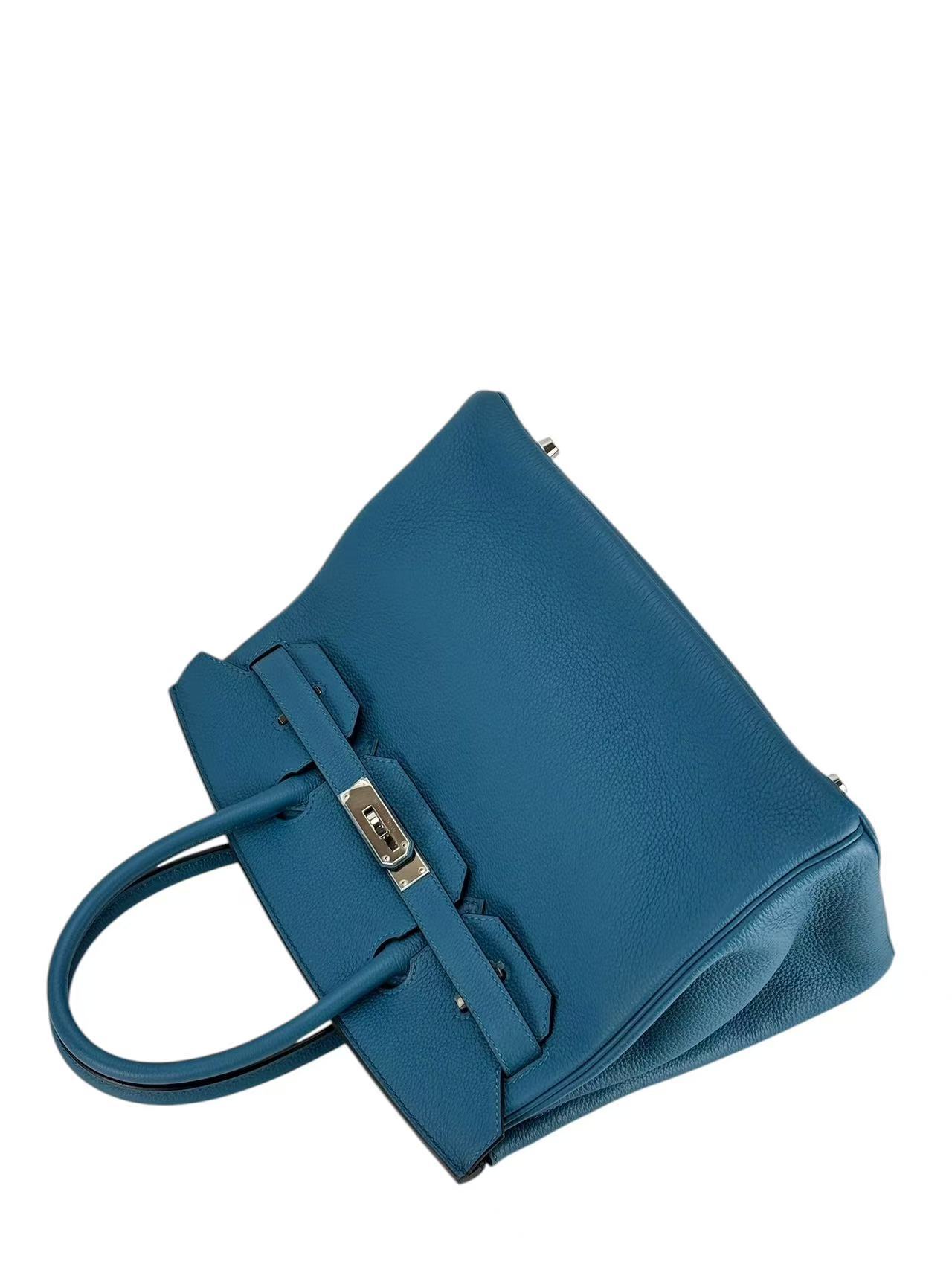 HERMES - Birkin 30 Vert Bosphore（W0）Togo Palladium Hardware 