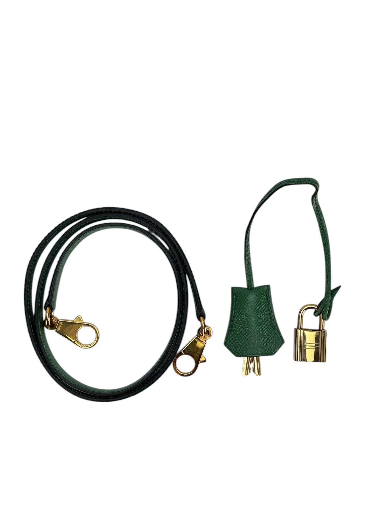 HERMES - Kelly 25 Bamboo（1K） Epsom Gold Hardware