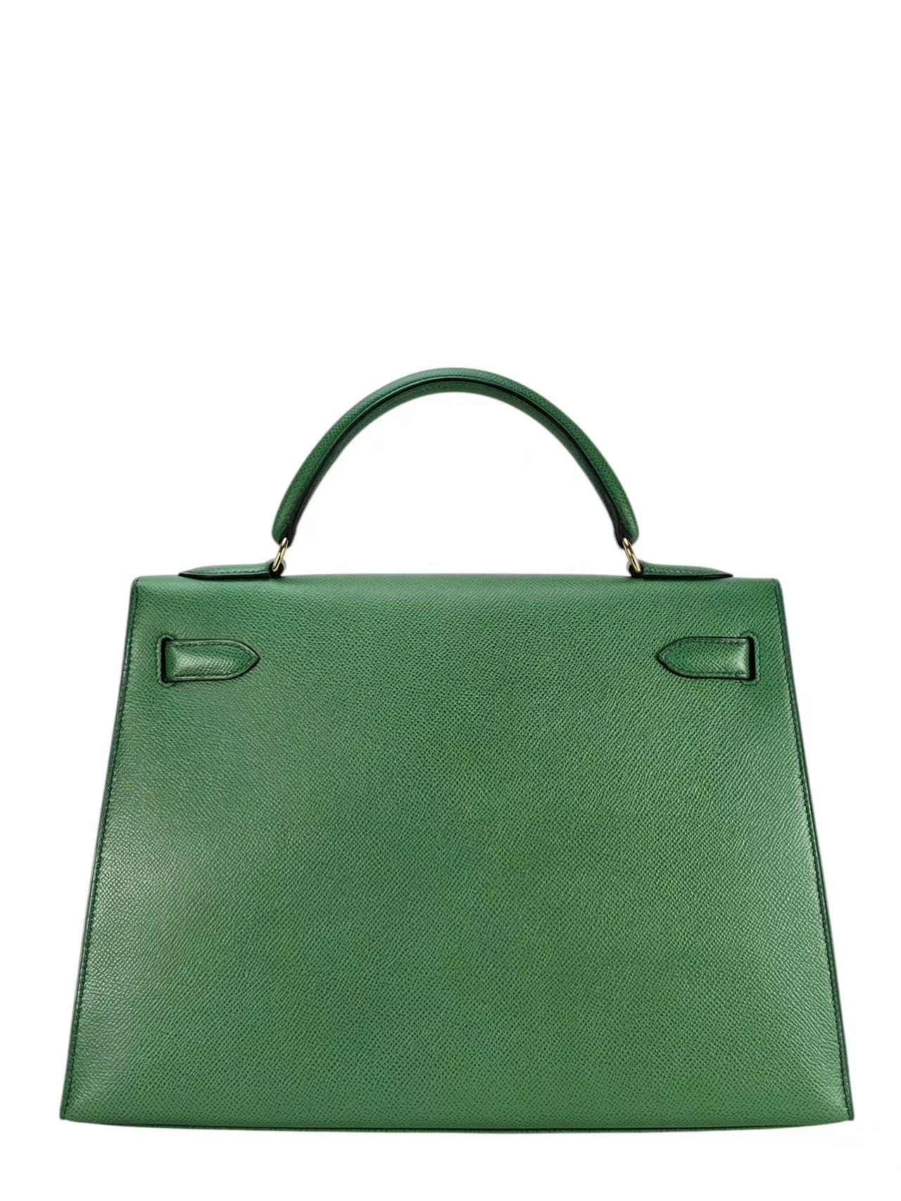 HERMES - Kelly 25 Bamboo（1K） Epsom Gold Hardware
