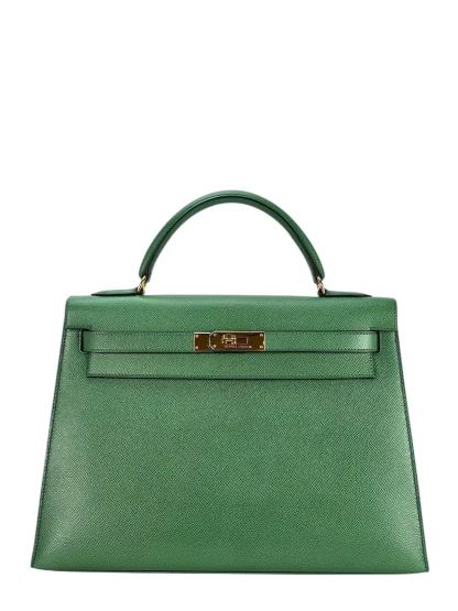 HERMES - Kelly 25 Bamboo（1K） Epsom Gold Hardware