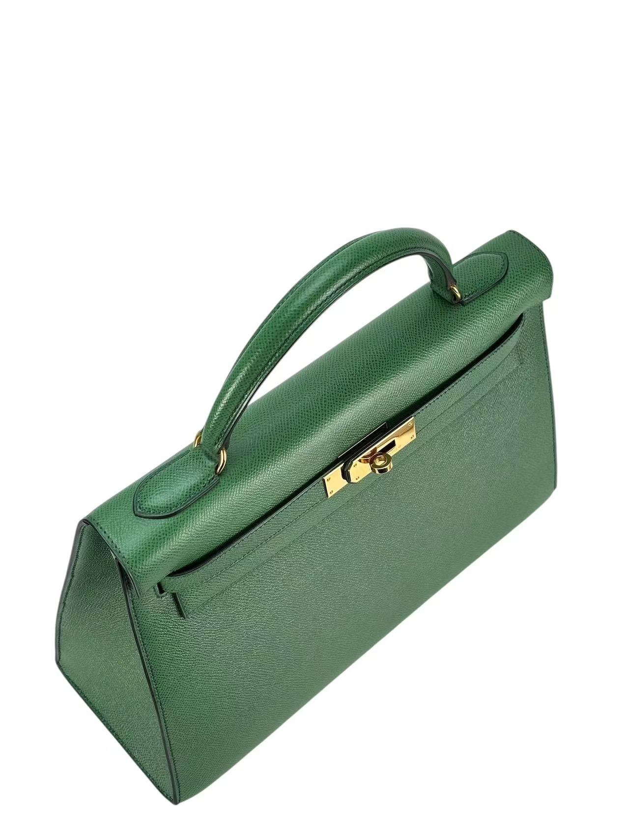 HERMES - Kelly 25 Bamboo（1K） Epsom Gold Hardware