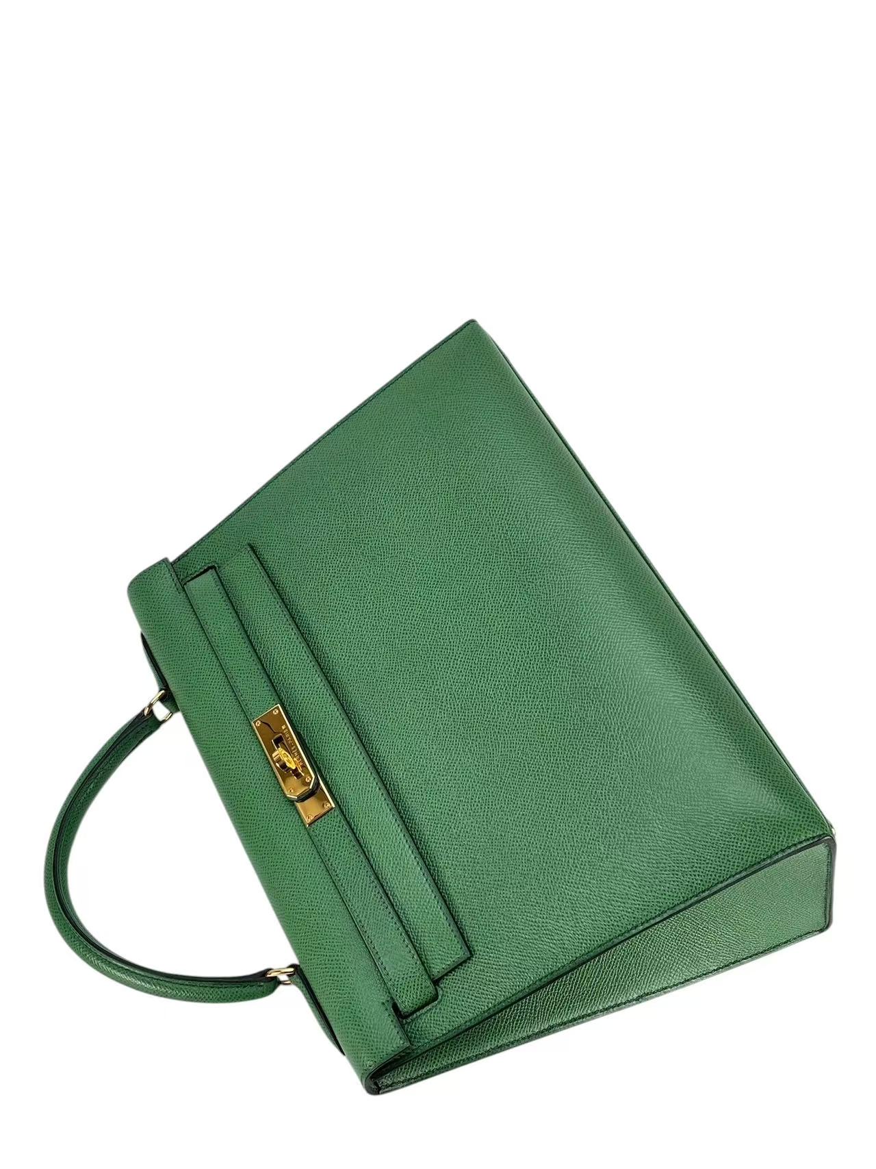 HERMES - Kelly 25 Bamboo（1K） Epsom Gold Hardware