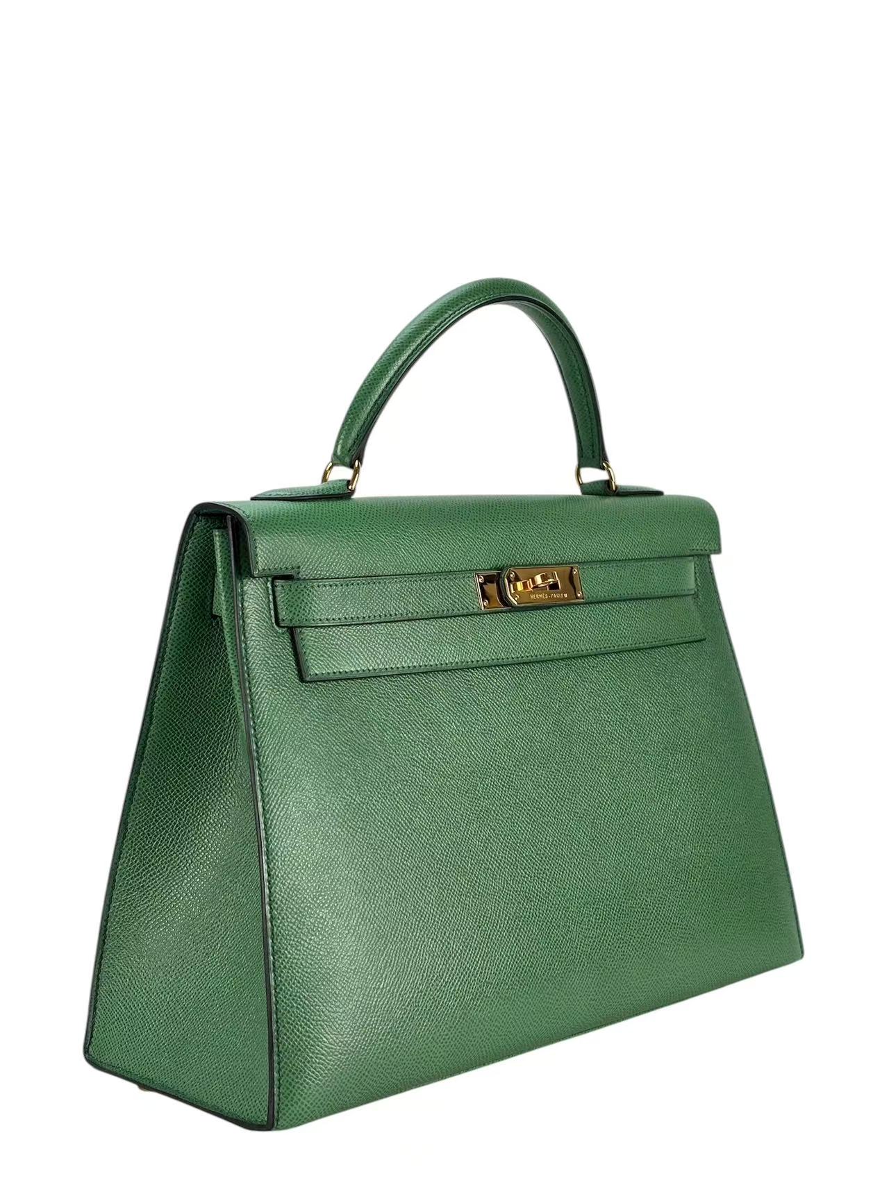 HERMES - Kelly 25 Bamboo（1K） Epsom Gold Hardware