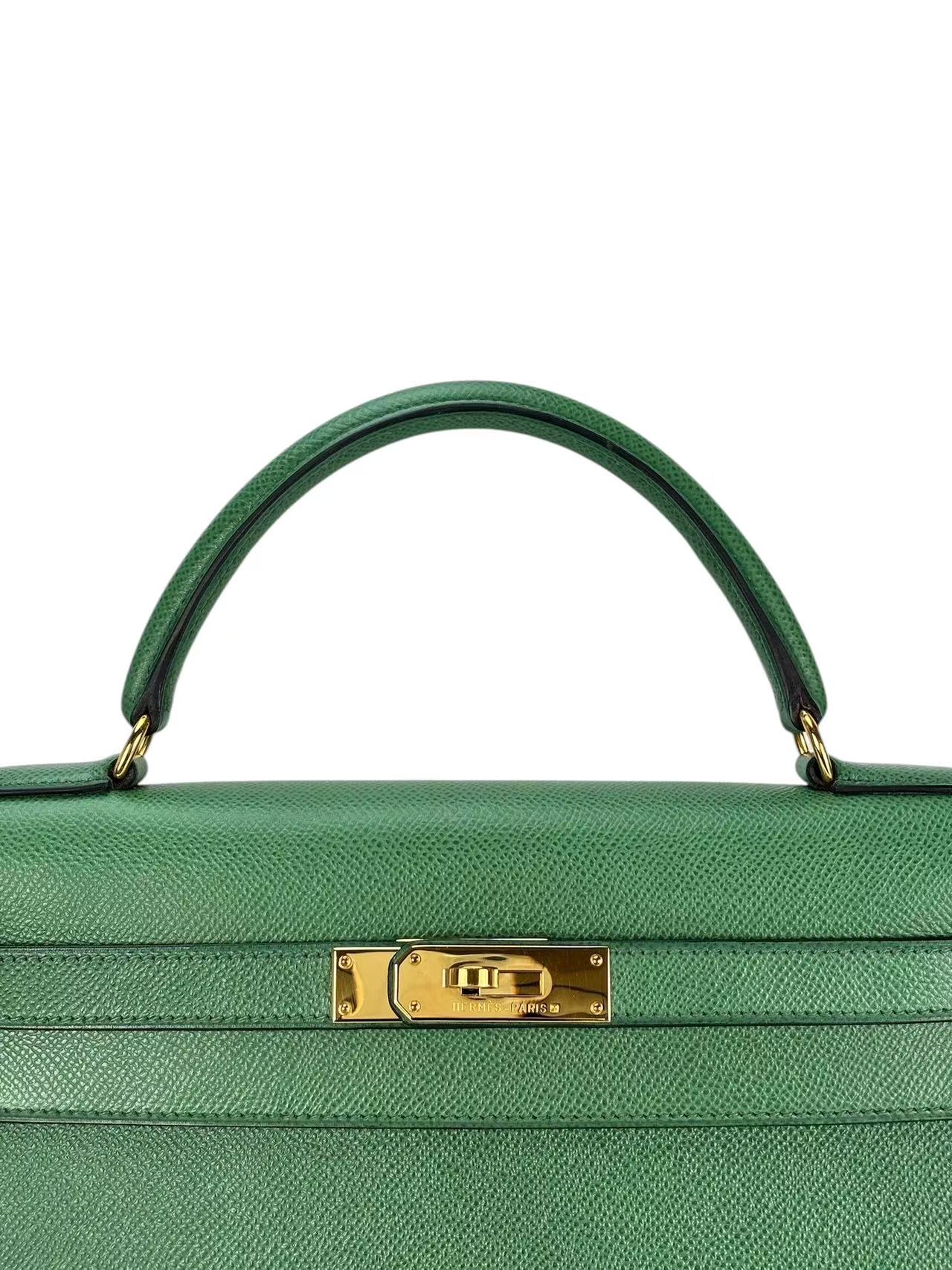 HERMES - Kelly 25 Bamboo（1K） Epsom Gold Hardware