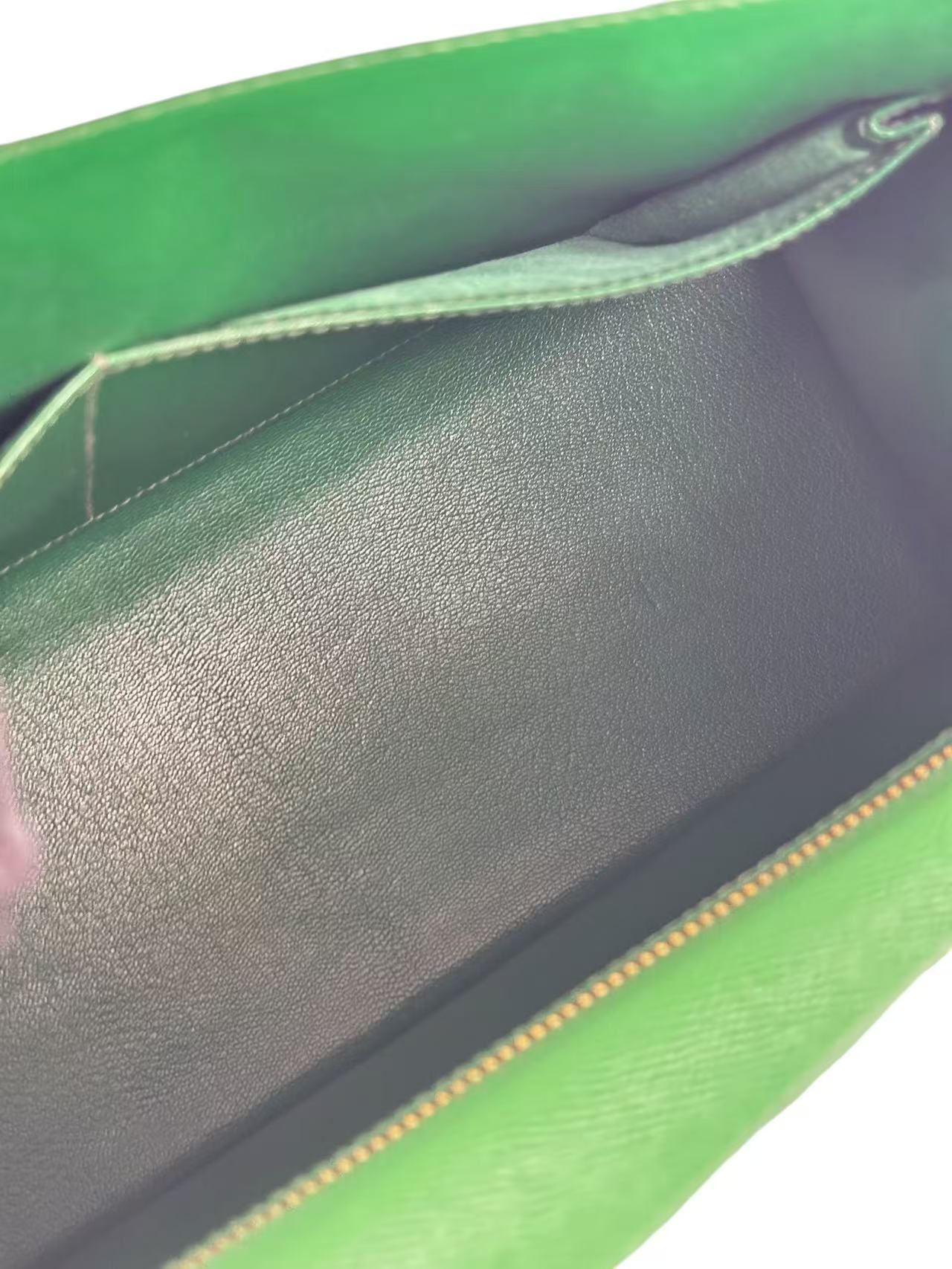 HERMES - Kelly 25 Bamboo（1K） Epsom Gold Hardware