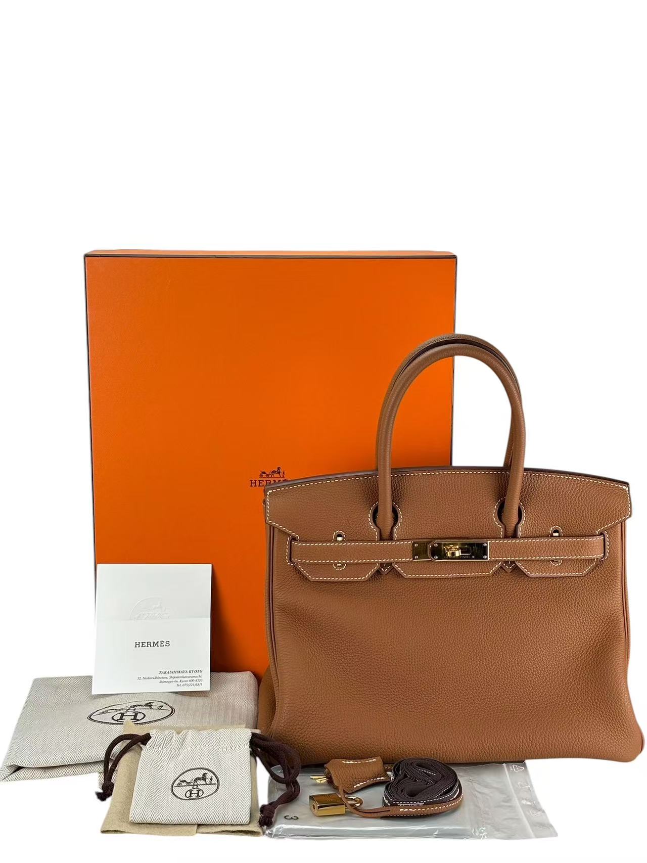 HERMES - Birkin 30 Gold TC Gold Hardware  