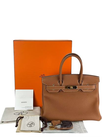 HERMES - Birkin 30 Gold TC Gold Hardware  