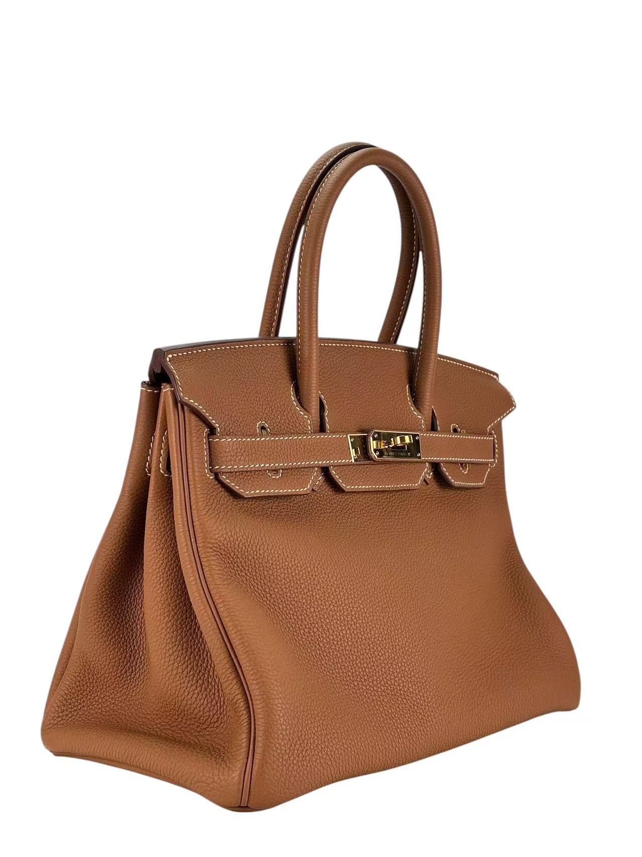 HERMES - Birkin 30 Gold TC Gold Hardware  