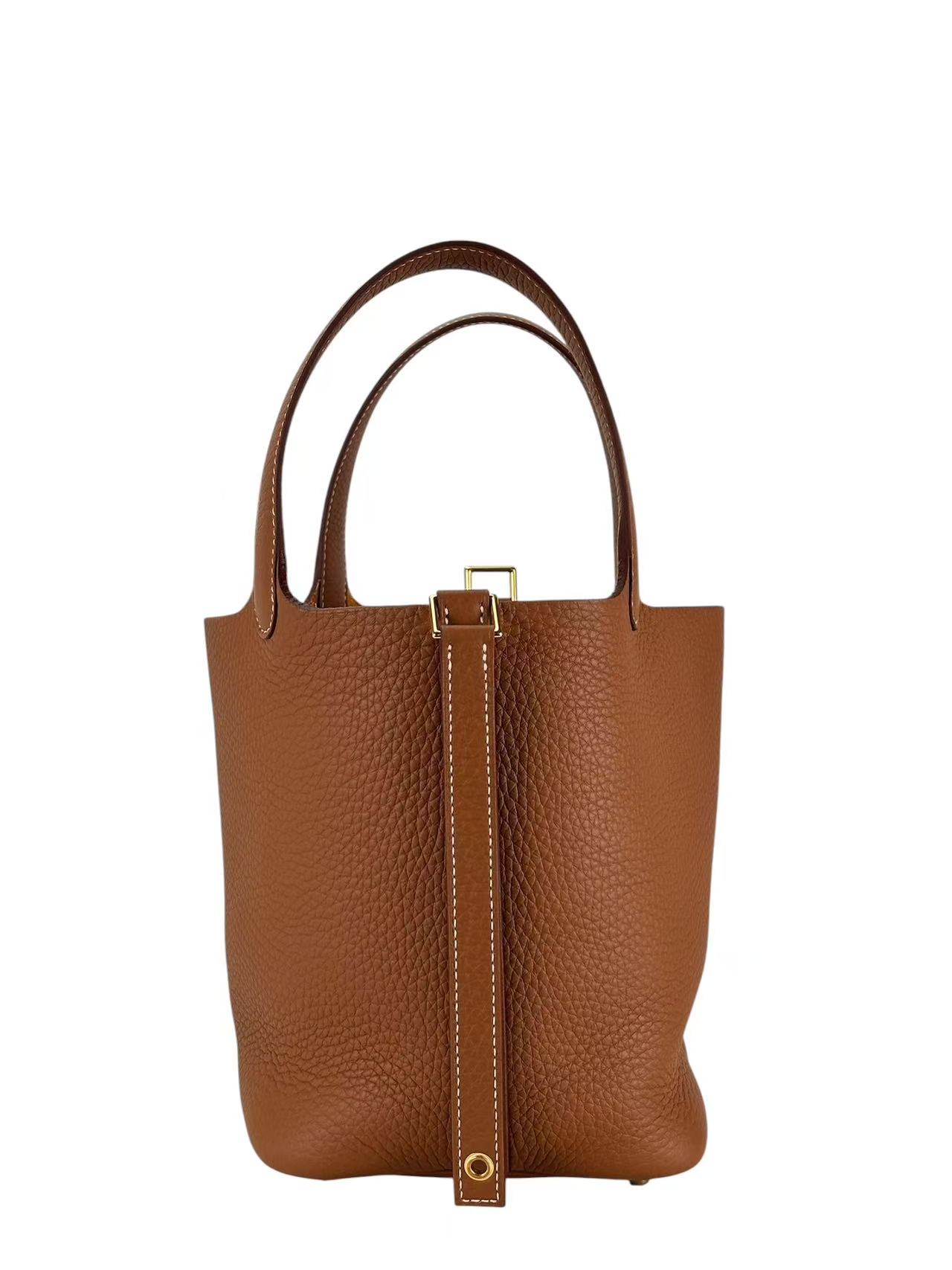 HERMES - Picotin PM Picotin 18 Gold Clemence Gold Hardware
