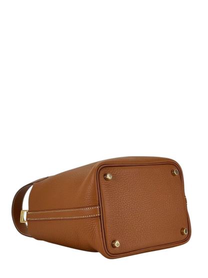 HERMES - Picotin PM Picotin 18 Gold Clemence Gold Hardware