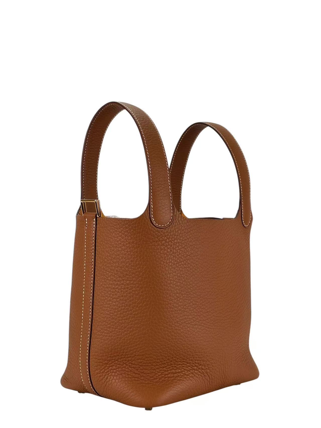 HERMES - Picotin PM Picotin 18 Gold Clemence Gold Hardware