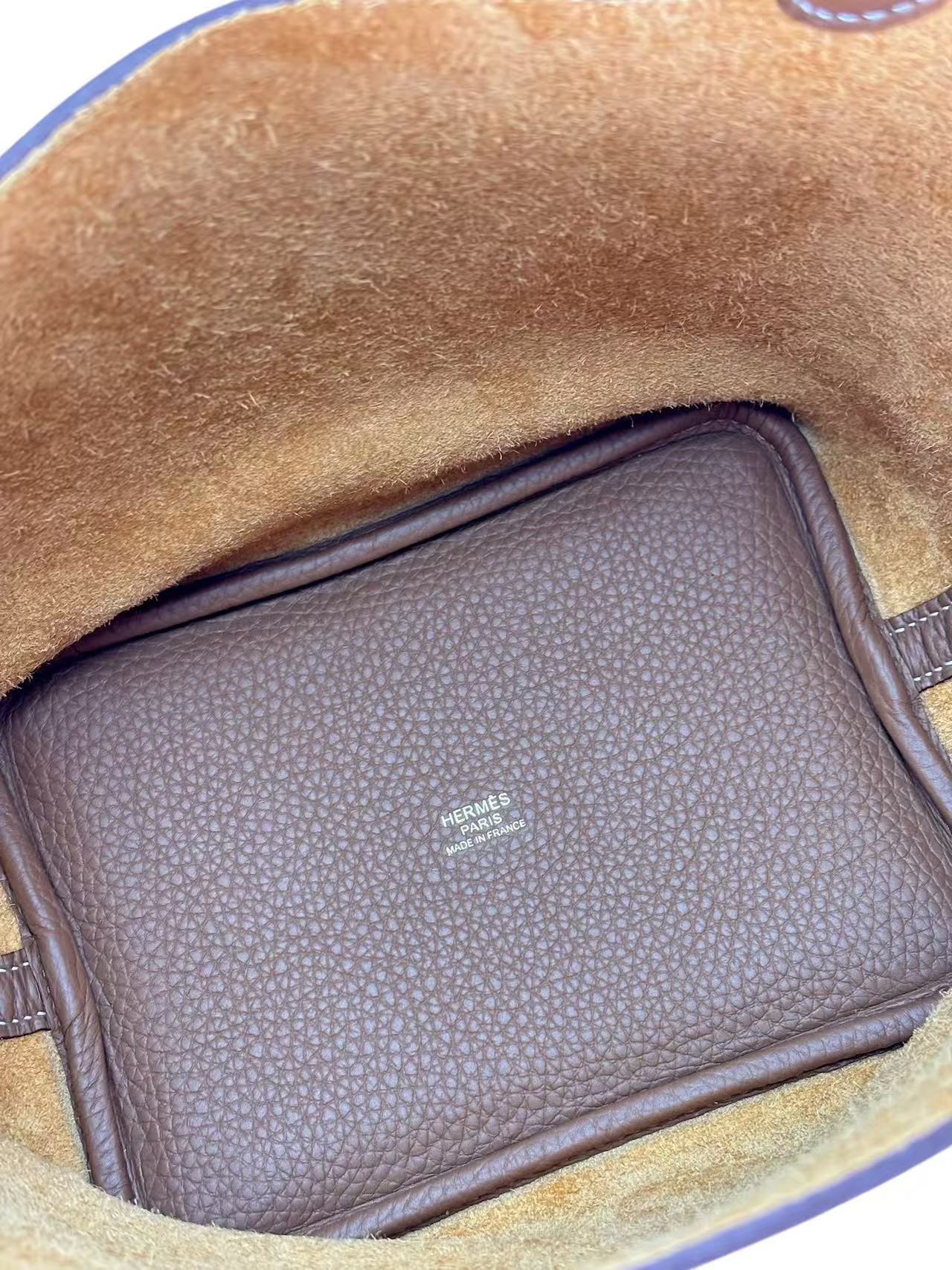 HERMES - Picotin PM Picotin 18 Gold Clemence Gold Hardware