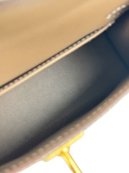 HERMES - Mini Kelly 2 Etoupe Epsom Gold Hardware
