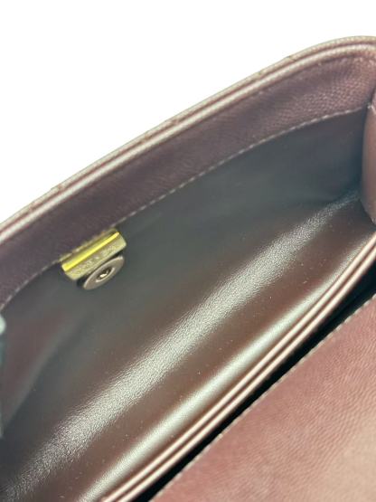 CHANEL - 25A Dark Brown Caviar Skin Coco Handle Handbag