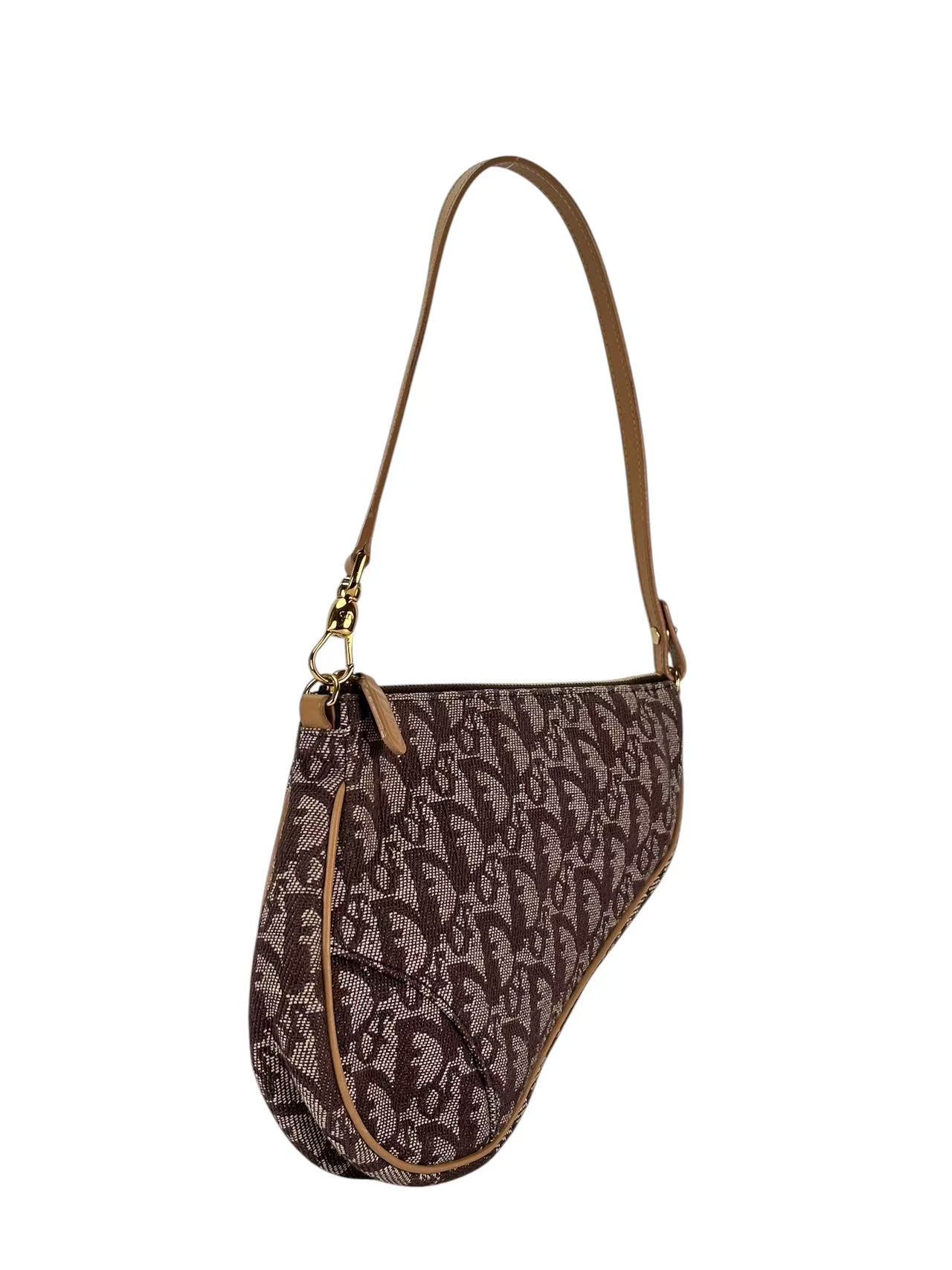 CHRISTIAN DIOR - Beige Trotter Saddle Handbag