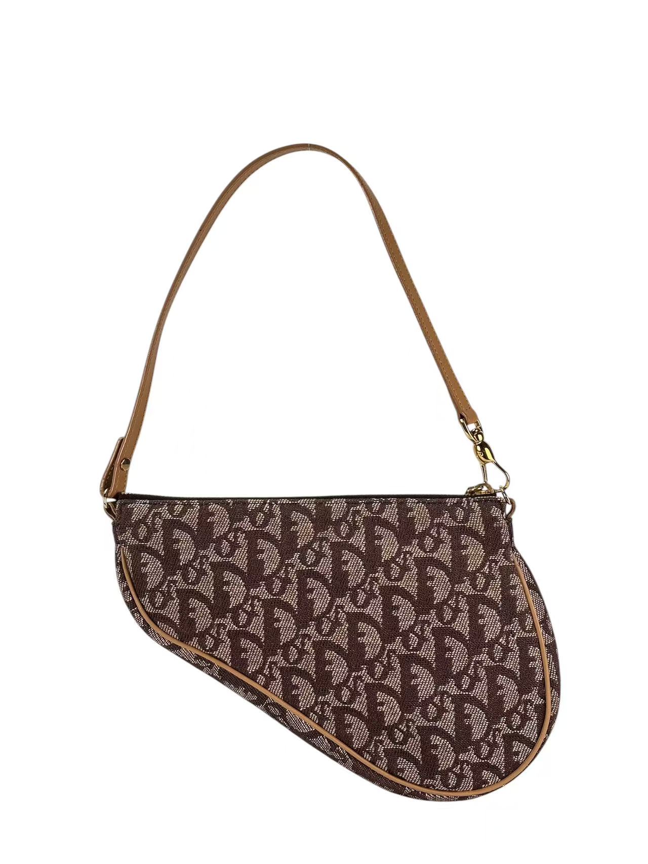 CHRISTIAN DIOR - Beige Trotter Saddle Handbag