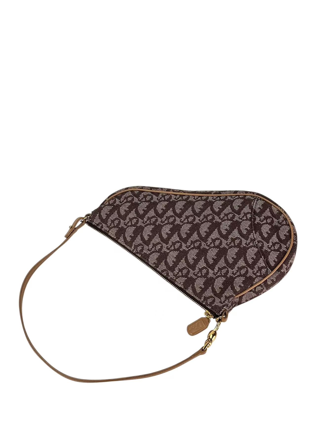 CHRISTIAN DIOR - Beige Trotter Saddle Handbag