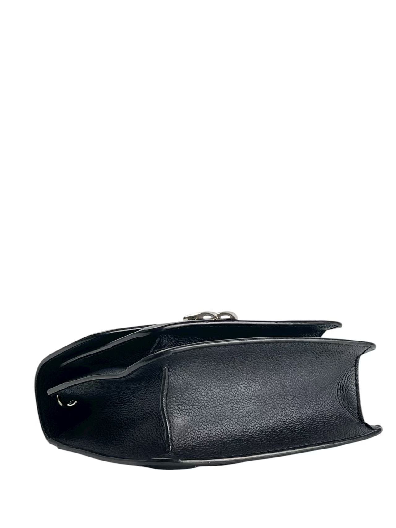 CHANEL - Black Sliver Caviar Quilted CC Box Flap Bag