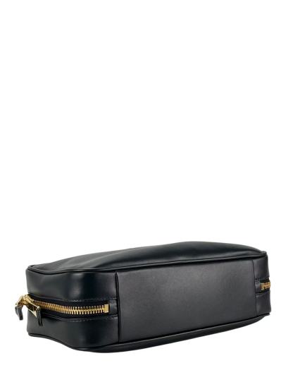 MIUMIU - Lambskin Black Leather Bow Handle Bag