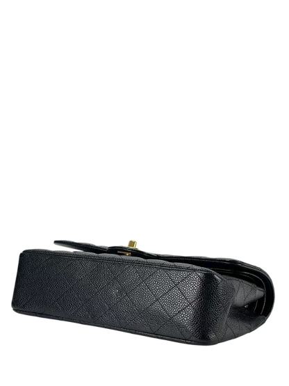 CHANEL - Medium Classic Double Flap Bag Black Caviar Gold Hardware (CF25)