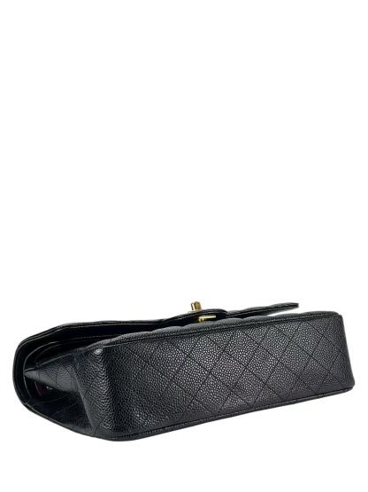 CHANEL - Medium Classic Double Flap Bag Black Caviar Gold Hardware (CF25)