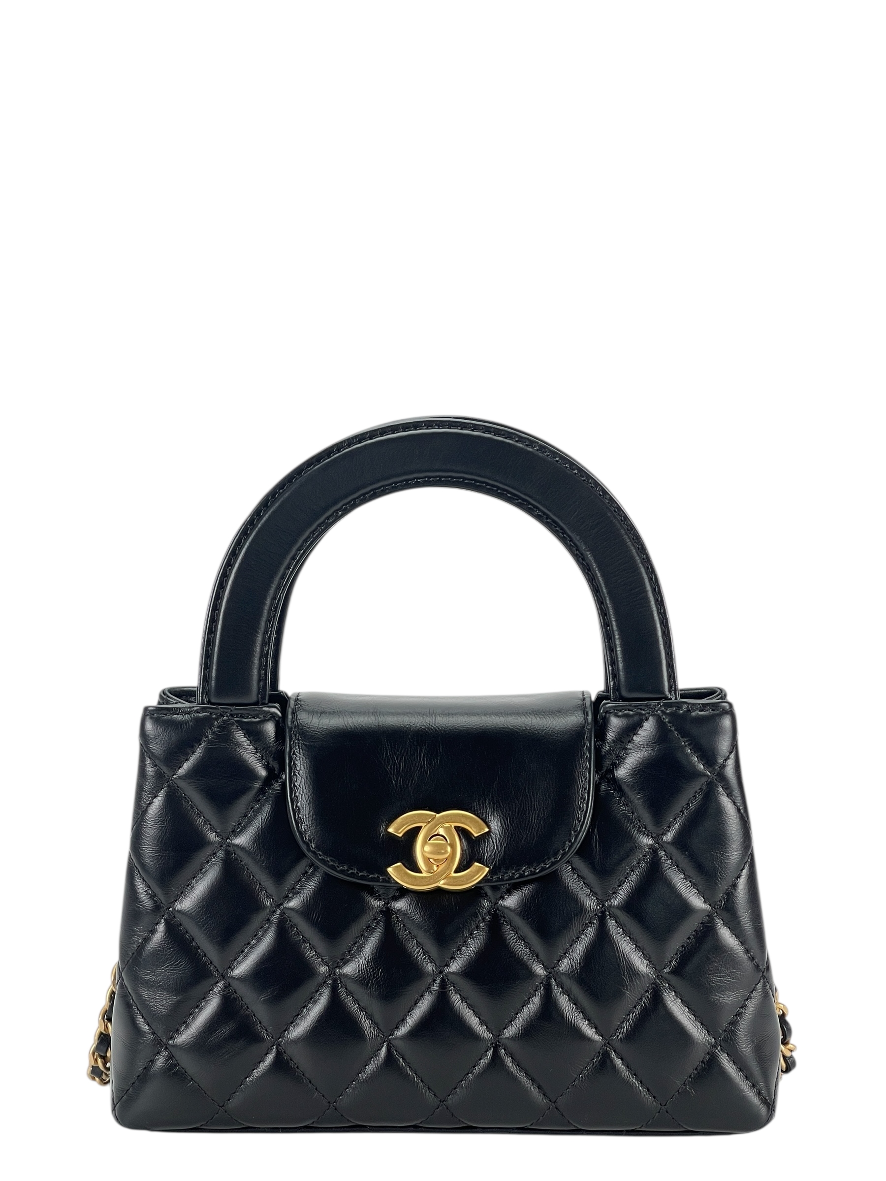 CHANEL -  24A Small Calfskin Kelly Hand Bag