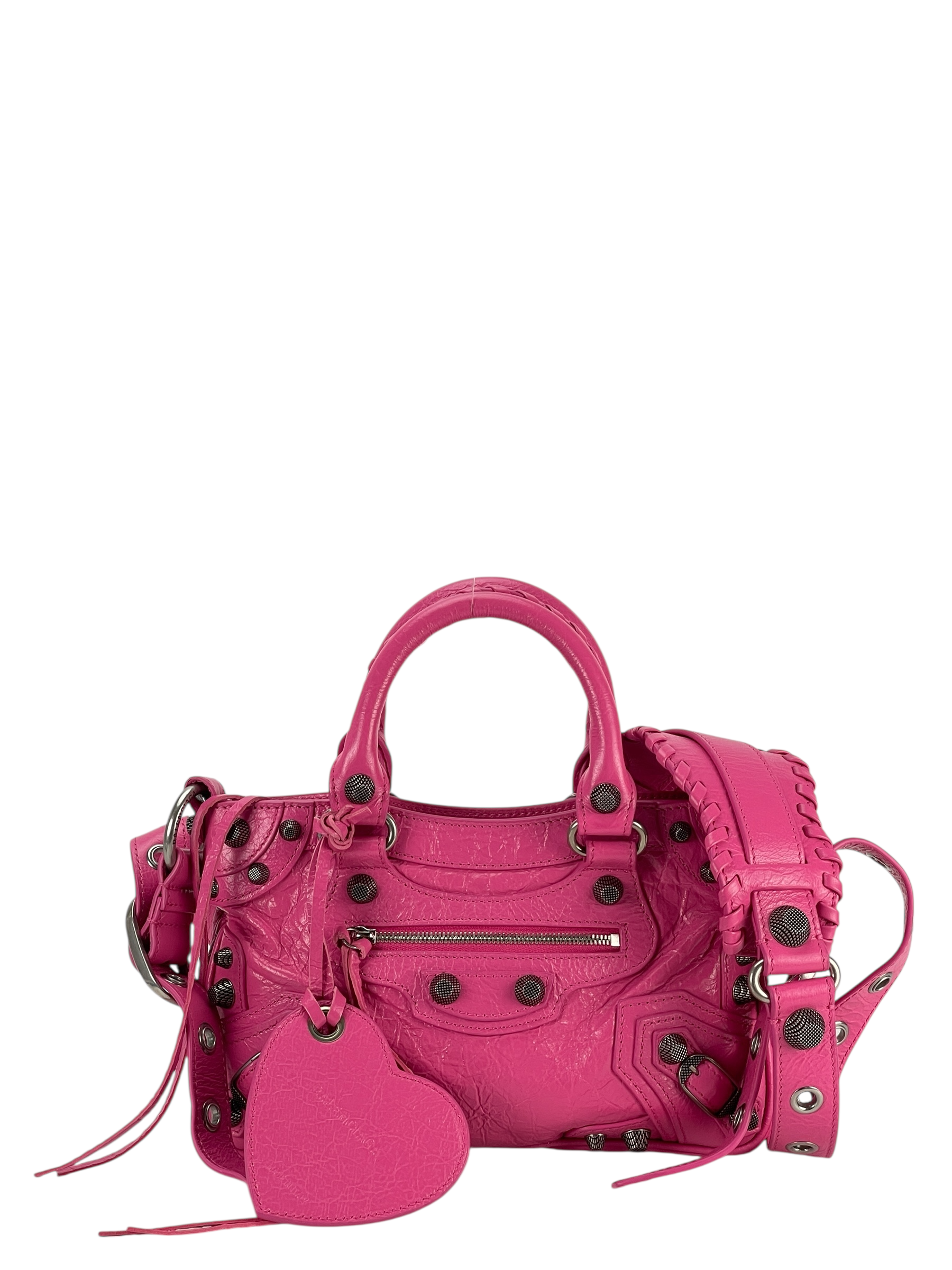 BALENCIAGA - Pink Neo Cagoule Bag 2-Way (2023)