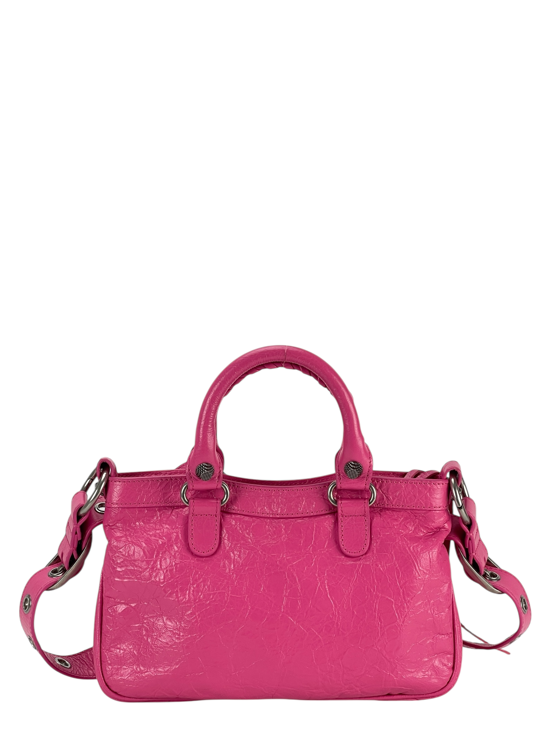 BALENCIAGA - Pink Neo Cagoule Bag 2-Way (2023)