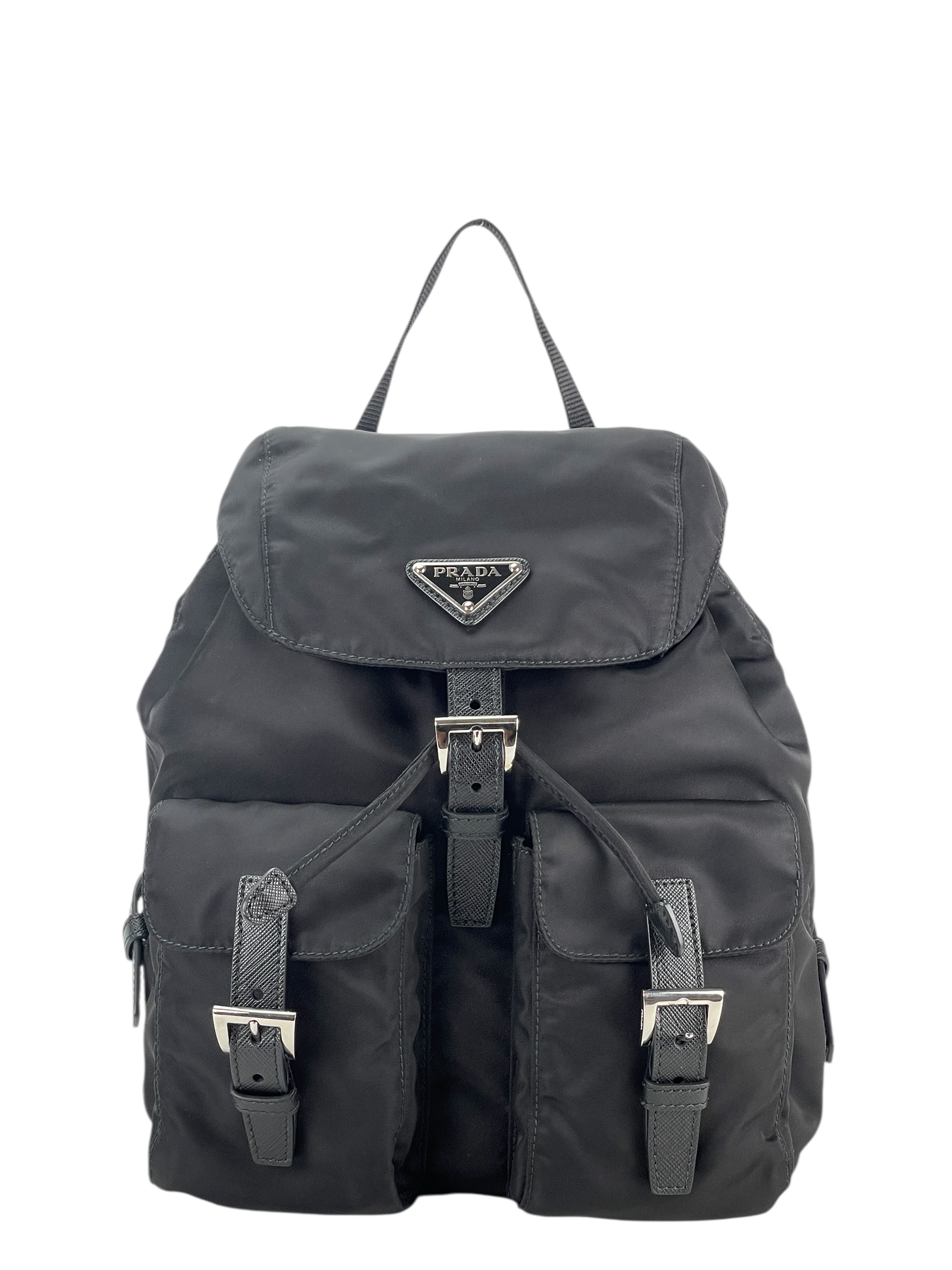 PRADA - Black Re-Nylon Backbag 