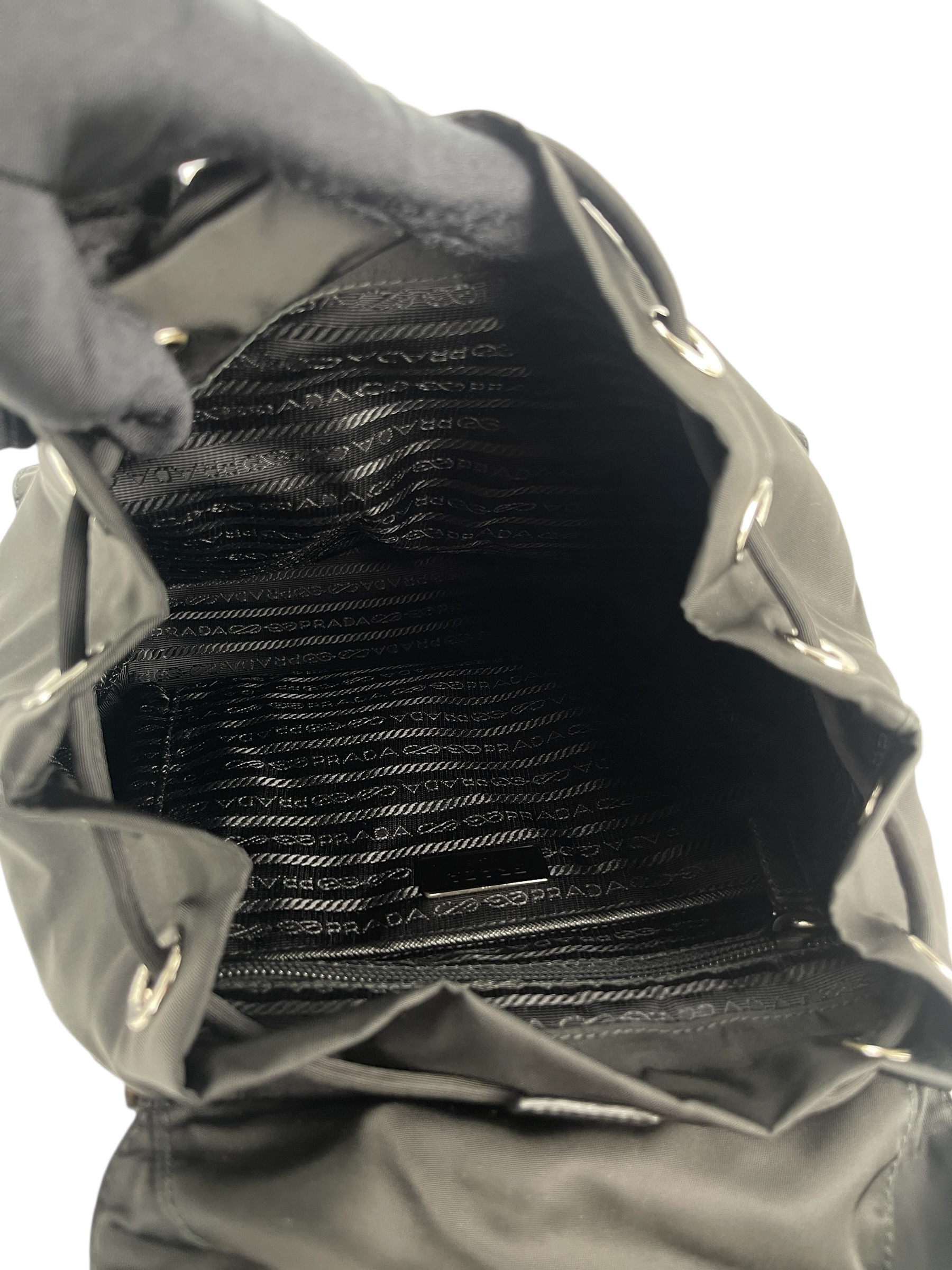 PRADA - Black Re-Nylon Backbag 
