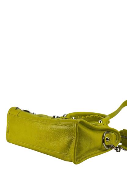 BALENCIAGA - Light Green Calfskin Classic City 2way Bag Sliver Hardware