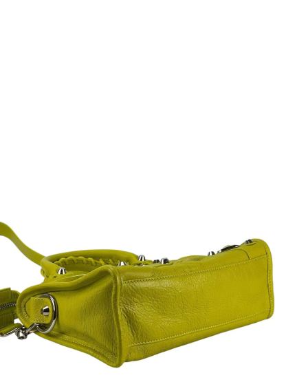 BALENCIAGA - Light Green Calfskin Classic City 2way Bag Sliver Hardware