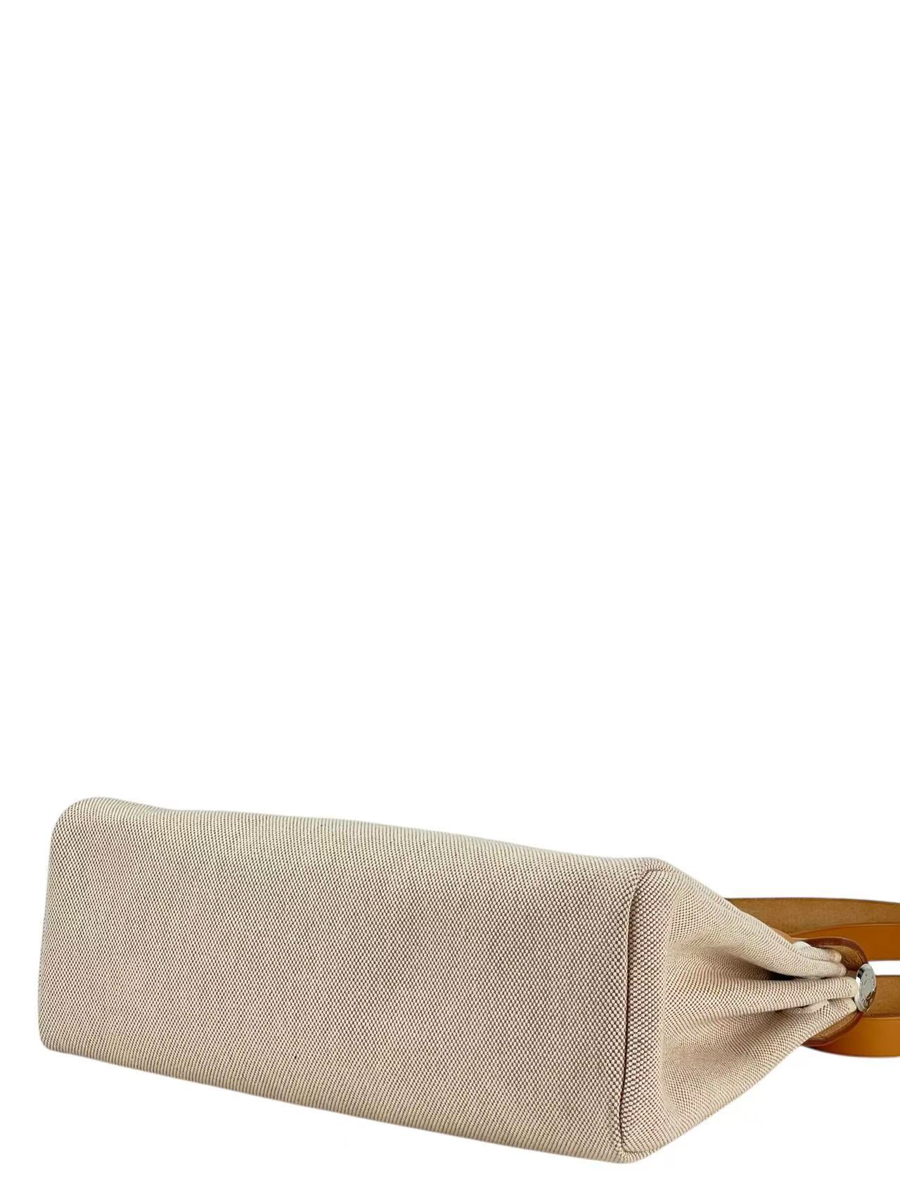 HERMES - Herbag Zip 31 (PM) Black Toile Palladium Hardware