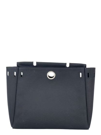 HERMES - Herbag Zip 31 (PM) Black Toile Palladium Hardware