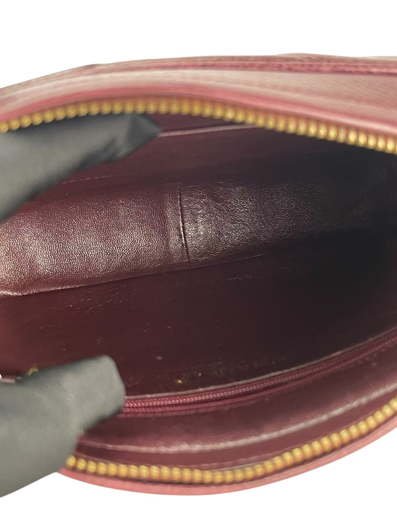 CHANEL - Red Caviar Matelasse Tassel V-stitch Chain Camera Shoulder Bag