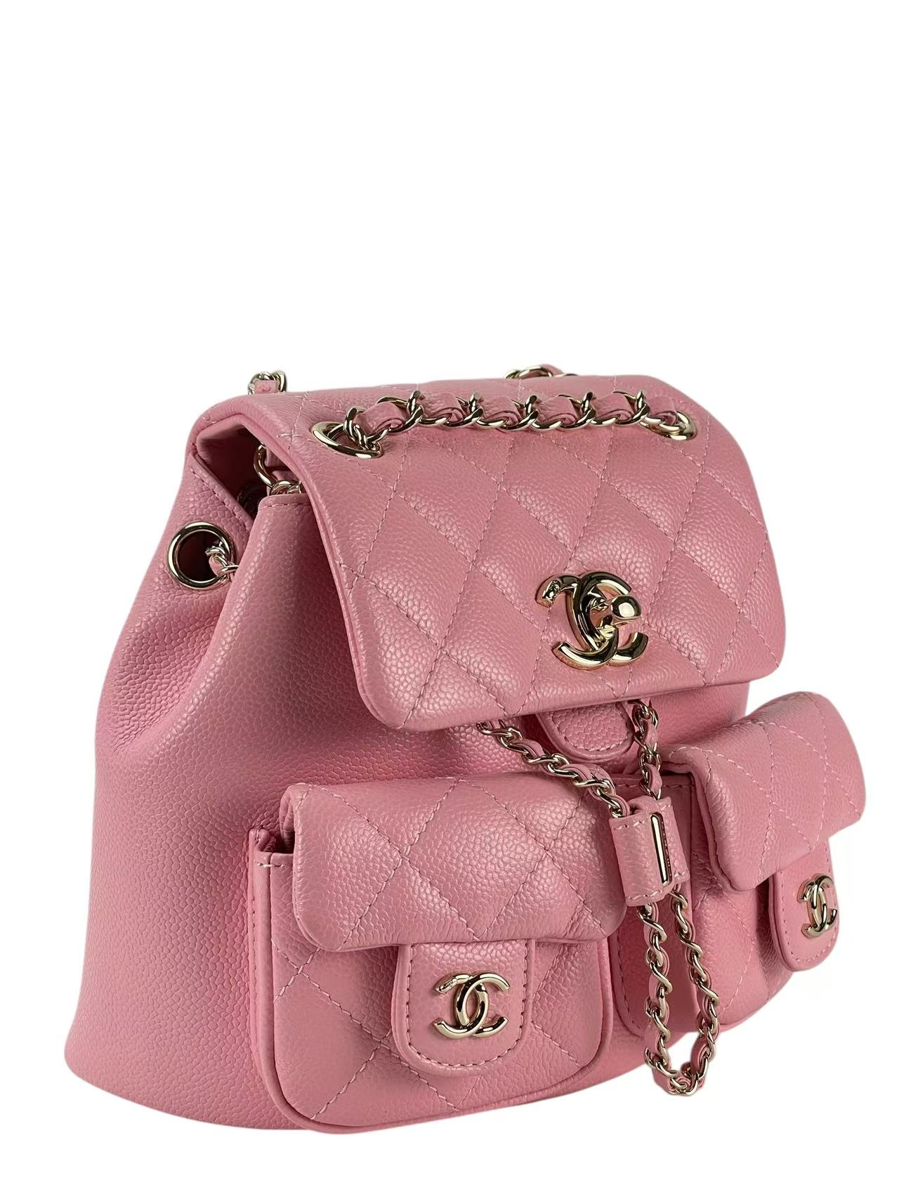 CHANEL - Small Pink Caviar Backpack